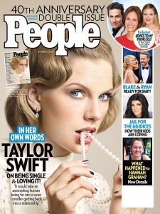 CELEBRITIES IN PEARLS: Taylor Swift Covers PEOPLE Magazine for 40th Anniversary in Pearls