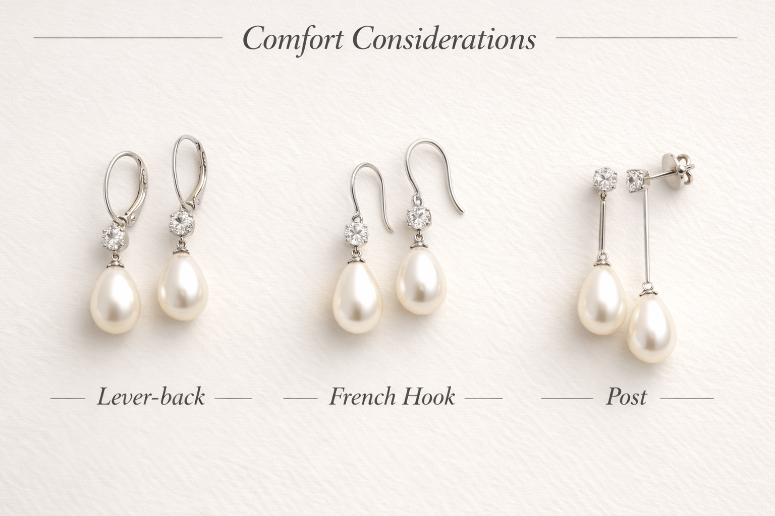 Confort des boucles d'oreilles