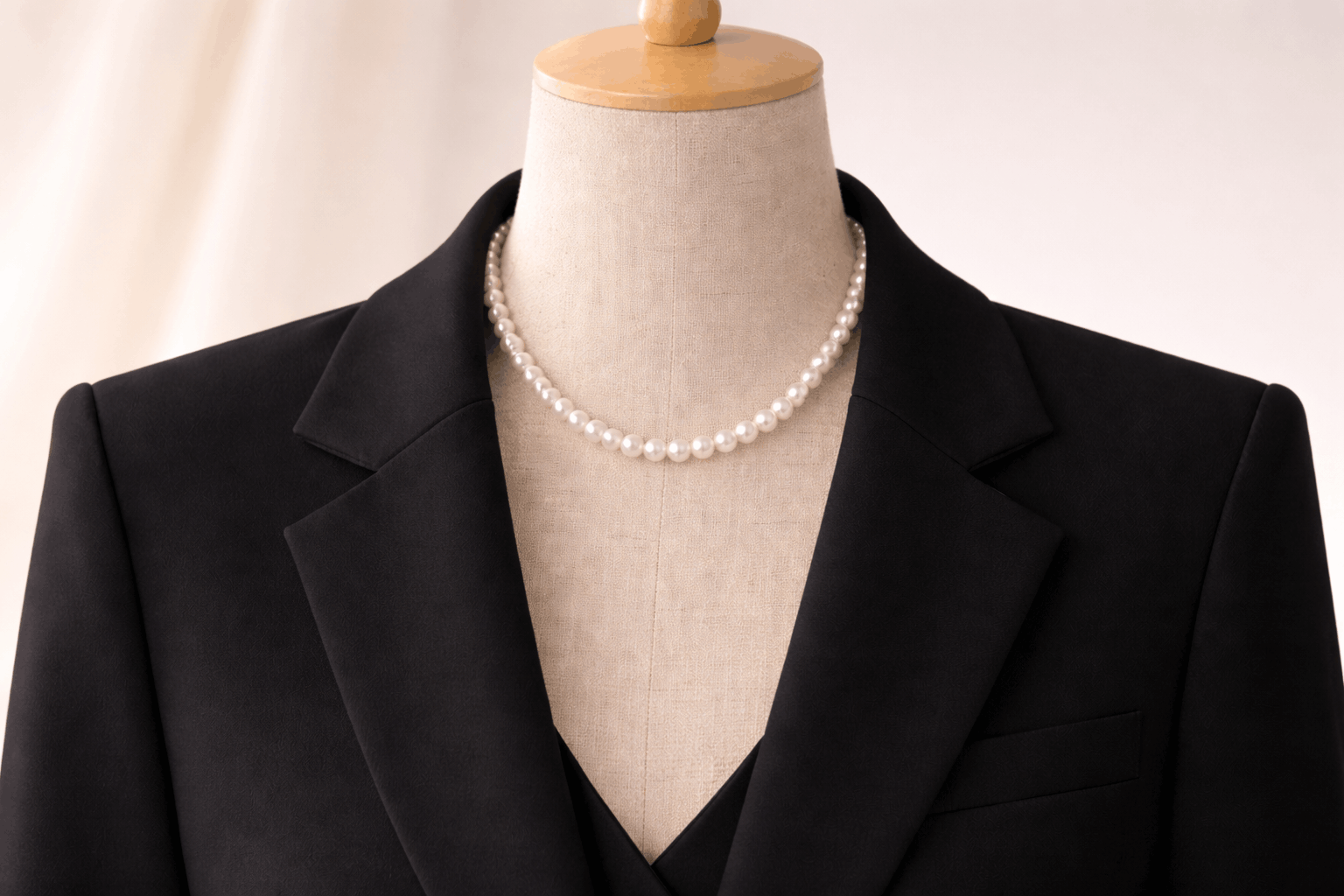 pearlsonly-blog-113-image-3-pearl - Comment styliser blazer noir avec colliers de perles - Bijoux de perles - pearlsonly