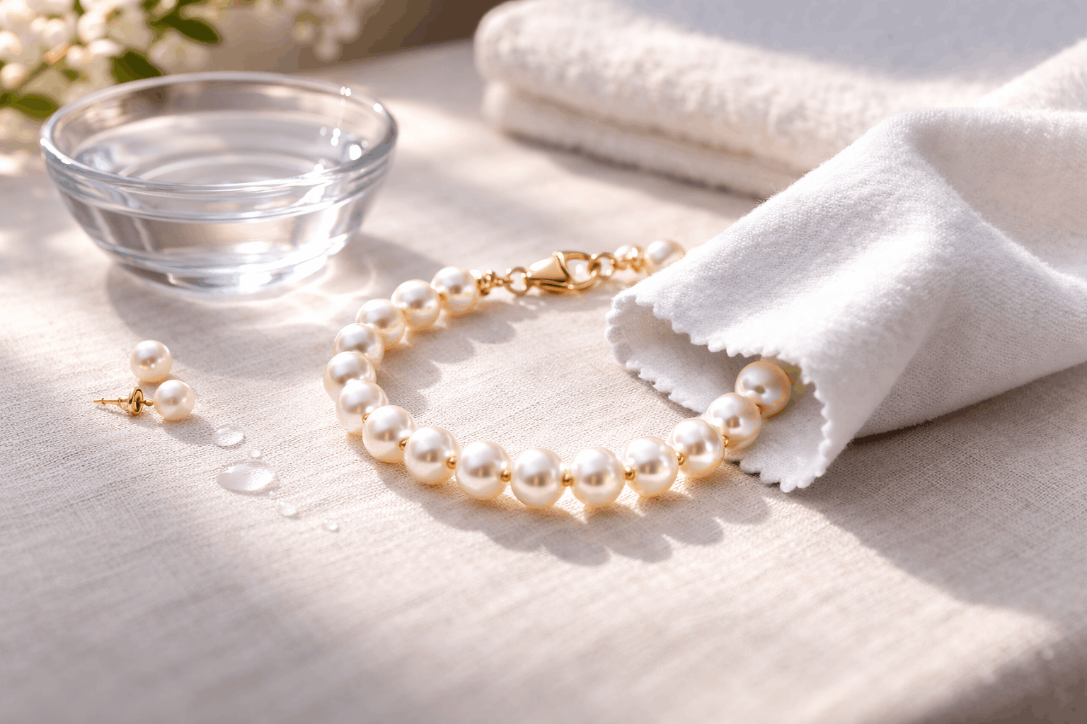 Entretien des bracelets de perles