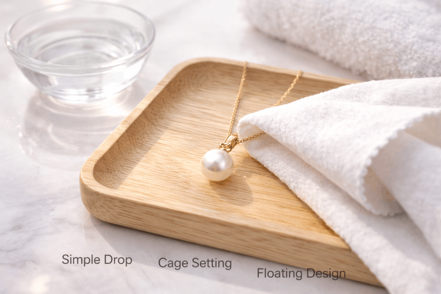 Entretien des pendentifs perle