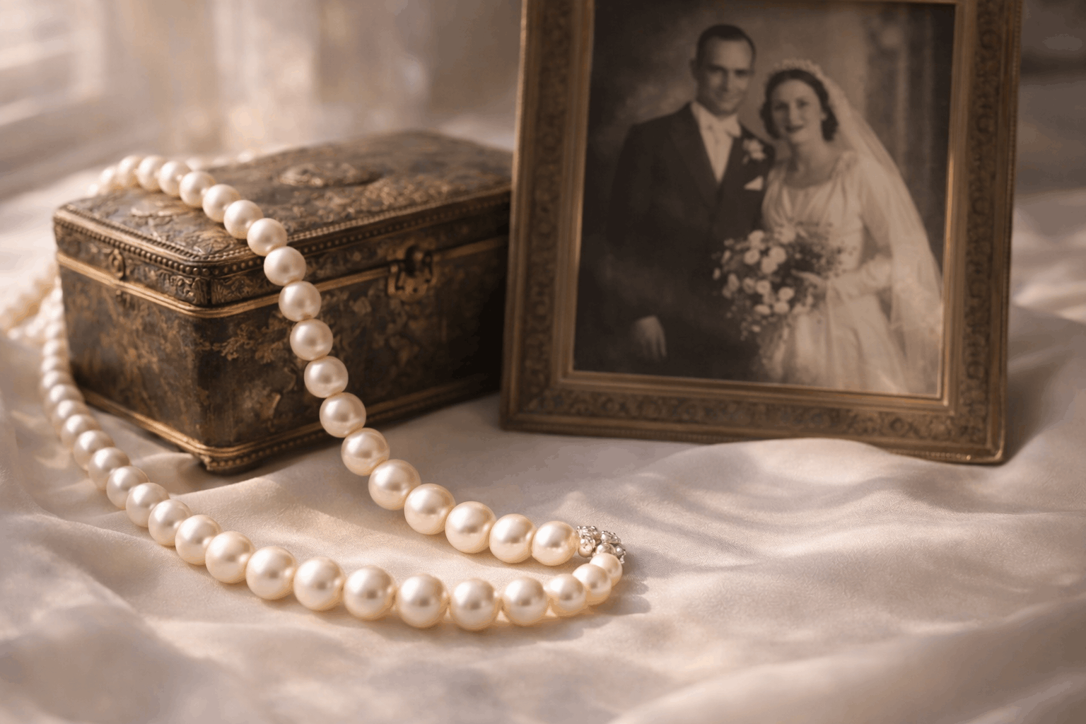 pearlsonly-blog-117-image-1-pearl - Why the Pearl Necklace Bride Look Never Goes Out of Style - Pearls Jewelry - pearlsonly