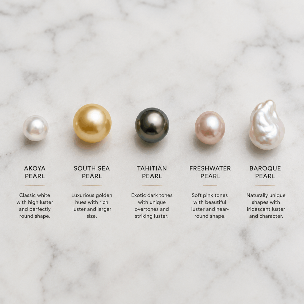Type De Perly Different Types of Pearls and How to Tell Them Apart :: PearlsOnly ...