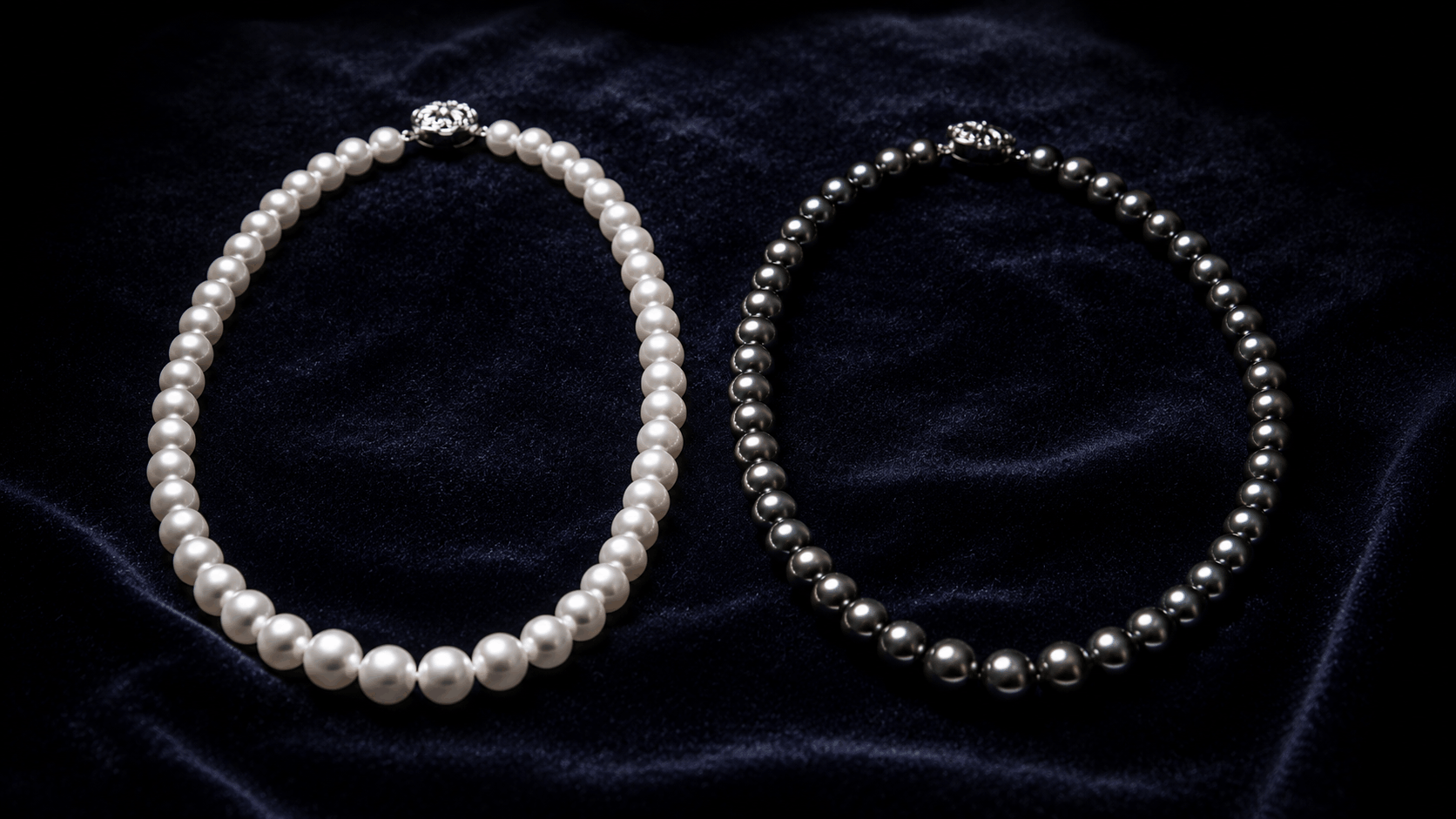 03. Blanches vs Noires Japanese Akoya Pearls