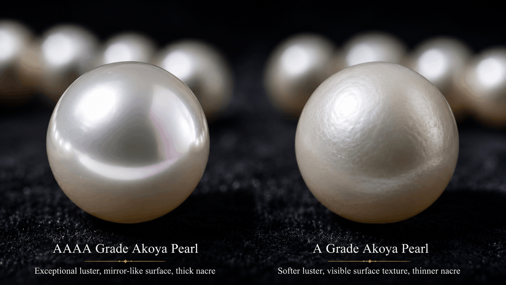 05. Grades de qualité des colliers de perles Akoya d’eau salée