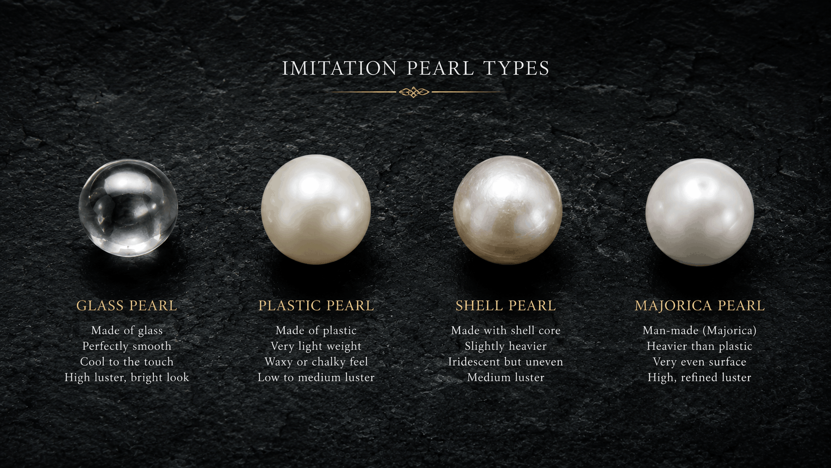 05. Types courants de fausses perles