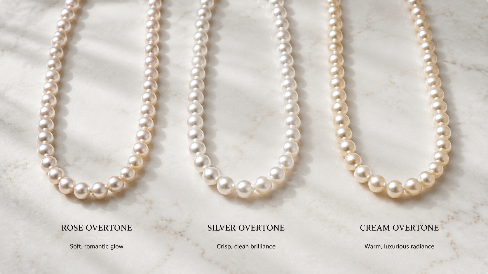 03. Collier de perles Akoya blanches — reflets et couleur