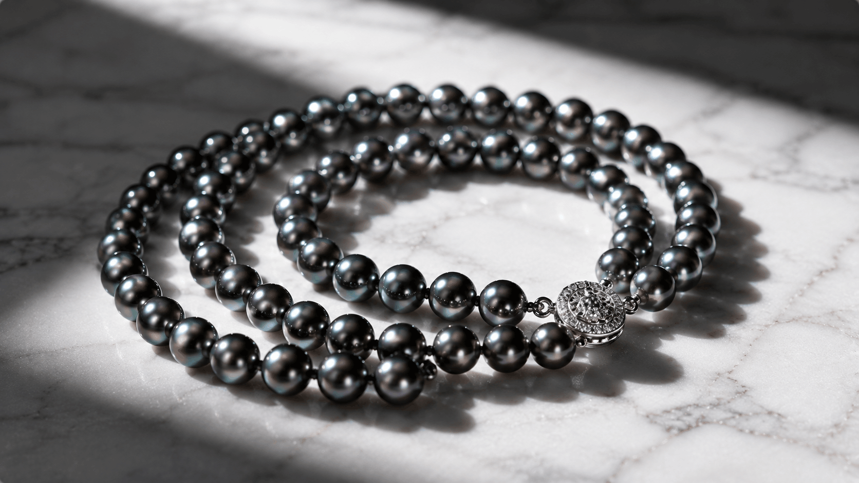 04. Collier de perles Akoya japonaises noires — le choix contemporain