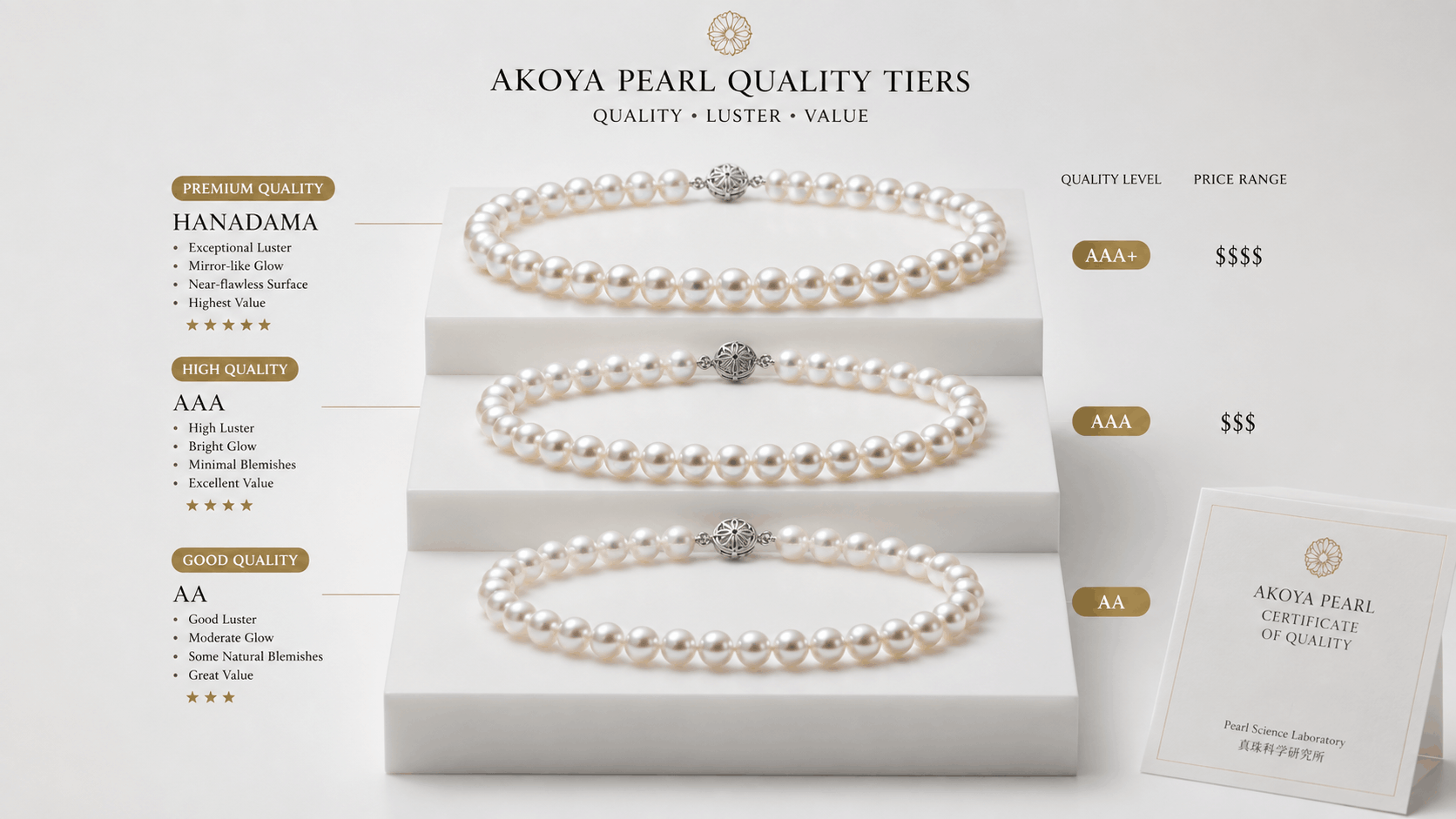 04. Prix des colliers de perles Hanadama