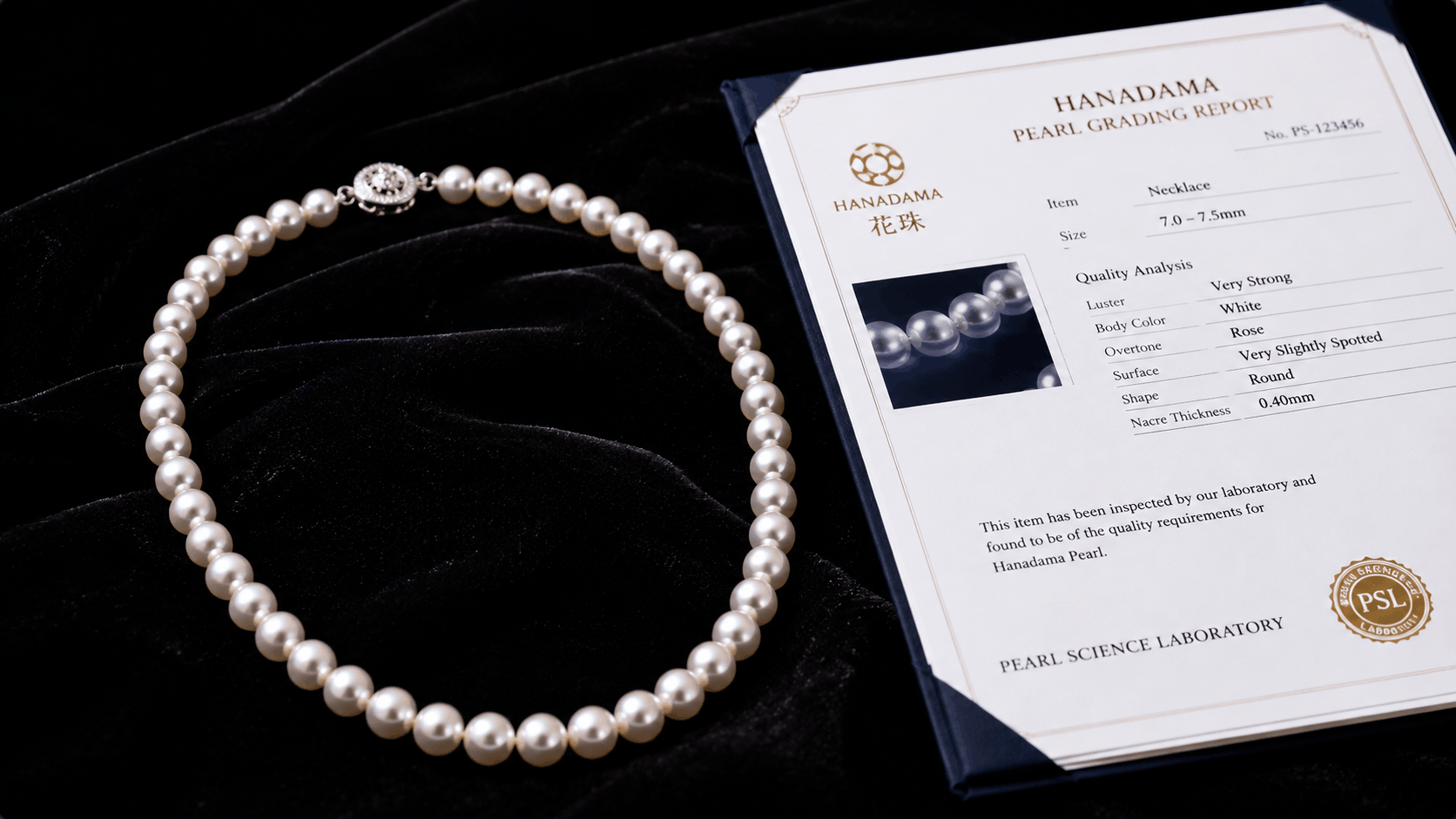 06. Hanadama — le plus fin collier de perles Akoya japonaises disponible