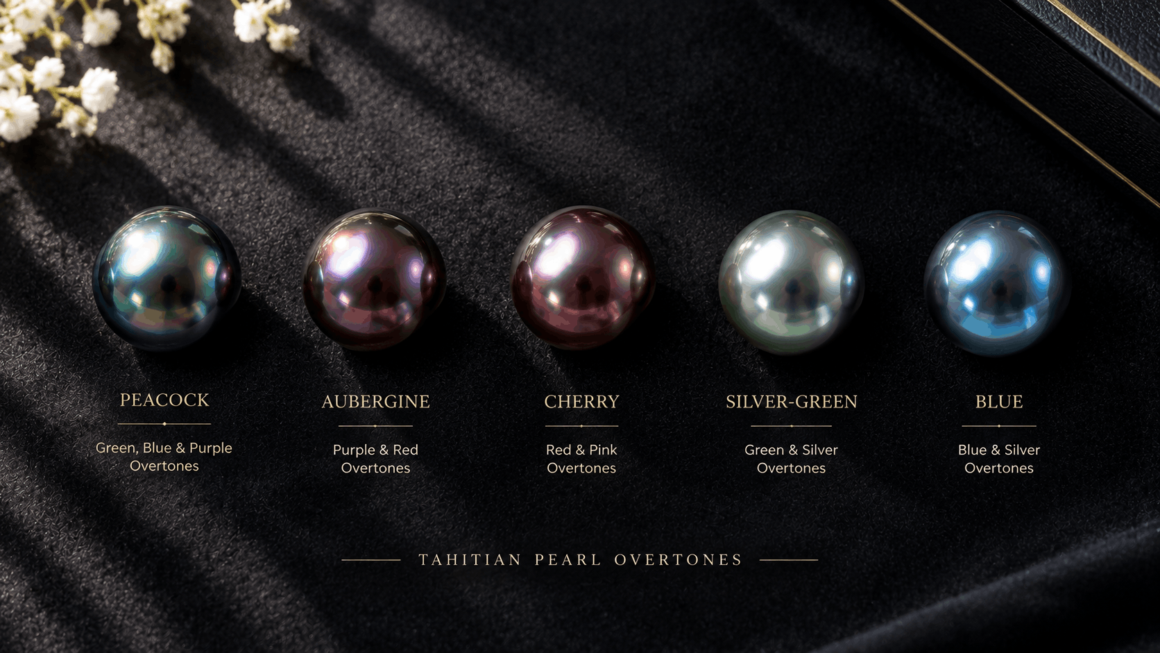 04. Couleurs des pendentifs de perles de Tahiti — Associer l’overtone au style