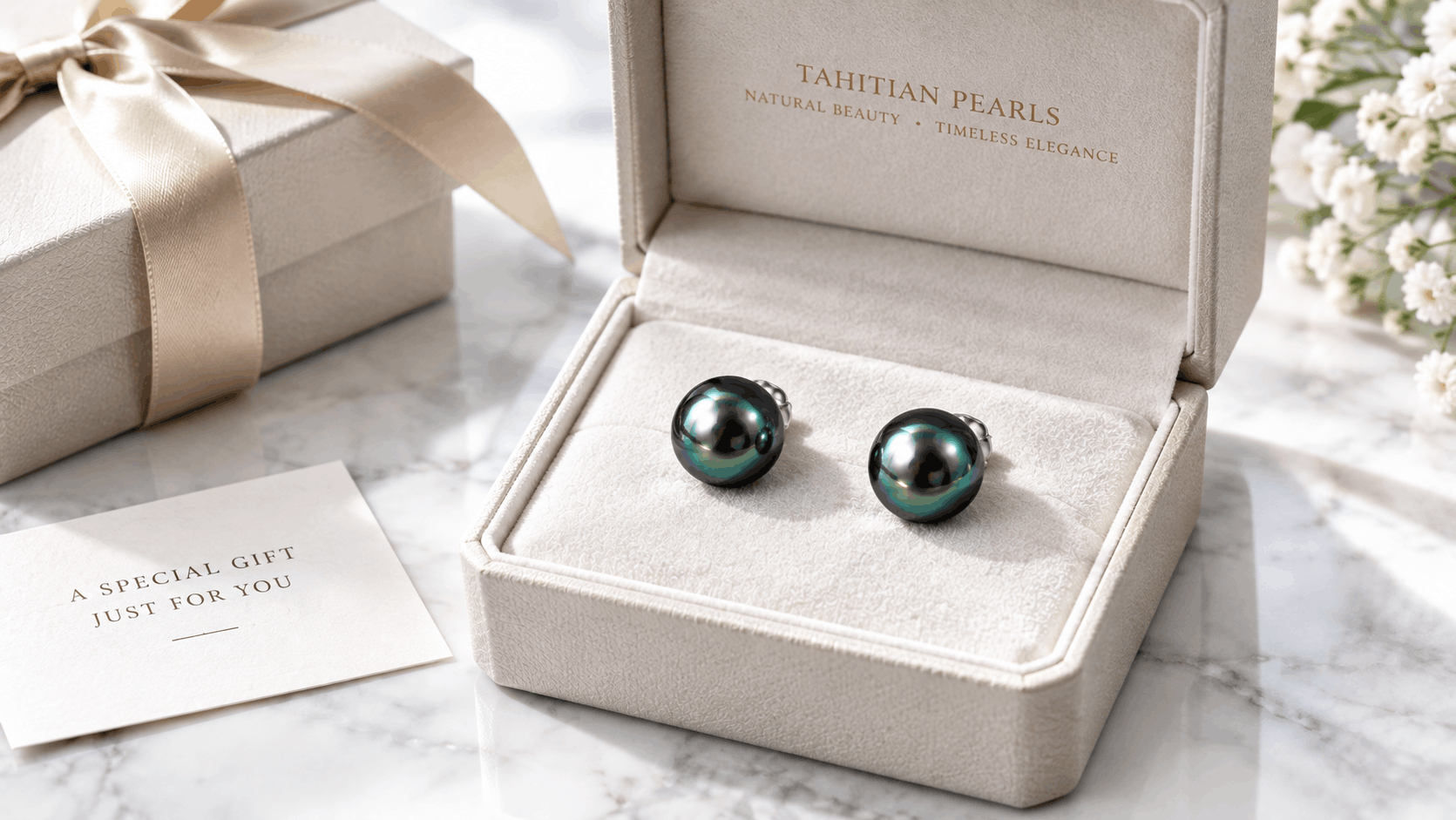 06. Les boucles d’oreilles en perles de Tahiti comme cadeau
