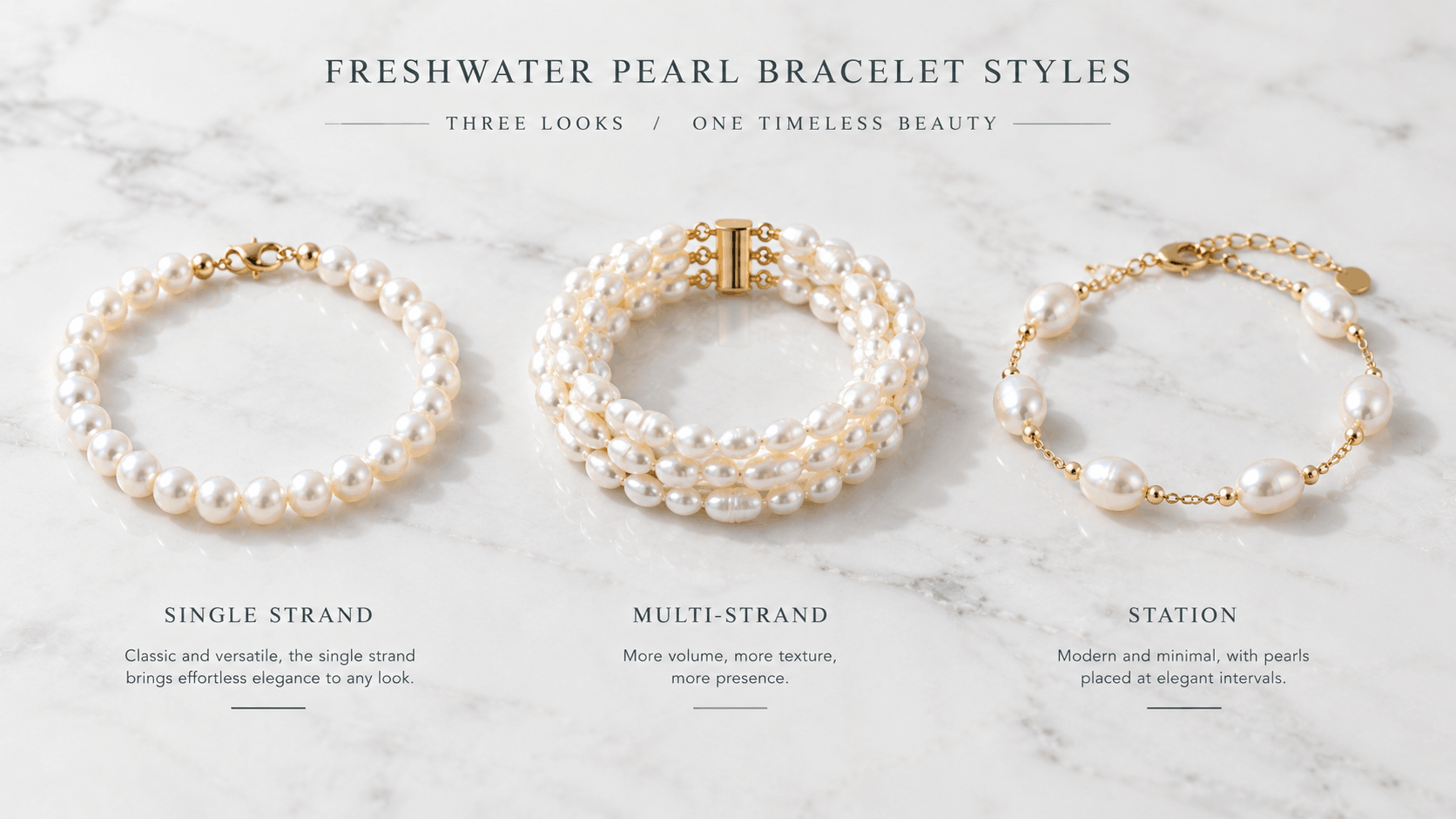 01. Styles de bracelet de perles d’eau douce à connaître