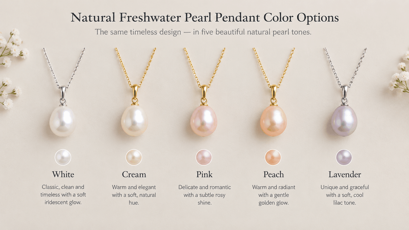 06. Guide des couleurs naturelles des perles d'eau douce