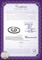 Certificat de produit: FW-B-A-89-S-Kaitlyn