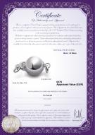 Certificat de produit: W-14K-Ball-clasp