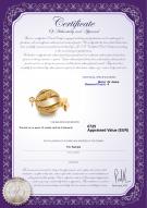 Certificat de produit: Y-14K-ball-dmd-clasp-brighton