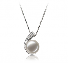 Claudia Blanc 7-8mm AA-qualité perles d'eau douce 925/1000 Argent-un set en perles