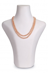 Marla Rose 6-7mm AAA-qualité perles d'eau douce Rempli D'or-Collier de perles