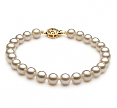 Blanc 6-7mm AA-qualité Akoya du Japon -Bracelet de perles