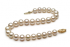 Blanc 6-7mm AA-qualité perles d'eau douce -Bracelet de perles