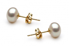 Blanc 6-7mm AA-qualité perles d'eau douce -un set en perles