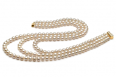 Lucille Blanc 6-7mm AA-qualité perles d'eau douce -un set en perles