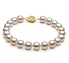 Blanc 7.5-8mm AA-qualité Akoya du Japon -Bracelet de perles
