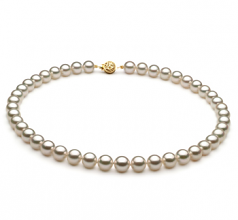 Blanc 8.5-9mm AAA-qualité Akoya du Japon -Collier de perles