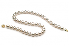 Blanc 8.5-9mm AAA-qualité Akoya du Japon -Collier de perles