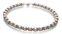 MarieAnt Blanc 8-9mm A-qualité perles d'eau douce 925/1000 Argent-un set en perles