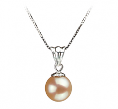 Nancy Rose 9-10mm AA-qualité perles d'eau douce 925/1000 Argent-pendentif en perles