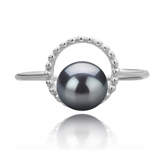 Andy Noir 6-7mm AAAA-qualité perles d'eau douce 925/1000 Argent-Bague perles