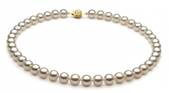 Blanc 8-8.5mm AAA-qualité Akoya du Japon -Collier de perles