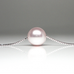 Blanc 10.5-11mm AAAA-qualité perles d'eau douce 925/1000 Argent-pendentif en perles