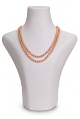 Ulrike Rose 6-7mm AA-qualité perles d'eau douce Rempli D'or-Collier de perles