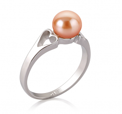 Jessica Rose 6-7mm AA-qualité perles d'eau douce 925/1000 Argent-Bague perles