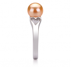 Jessica Rose 6-7mm AA-qualité perles d'eau douce 925/1000 Argent-Bague perles