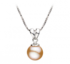 Sally Rose 9-10mm AA-qualité perles d'eau douce 925/1000 Argent-pendentif en perles