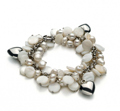 Harmony Blanc 6-7mm A-qualité perles d'eau douce -Bracelet de perles
