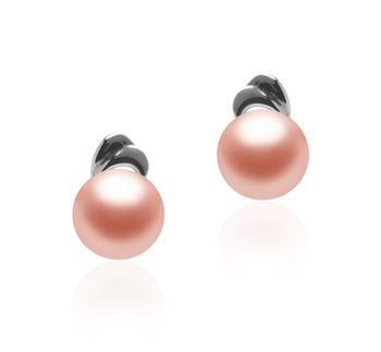 Aria Rose 5-6mm AAA-qualité perles d'eau douce 925/1000 Argent-Boucles d'oreilles en perles