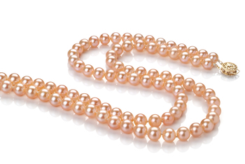 Marla Rose 6-7mm AAA-qualité perles d'eau douce Rempli D'or-Collier de perles