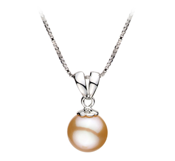 Sally Rose 9-10mm AA-qualité perles d'eau douce 925/1000 Argent-pendentif en perles