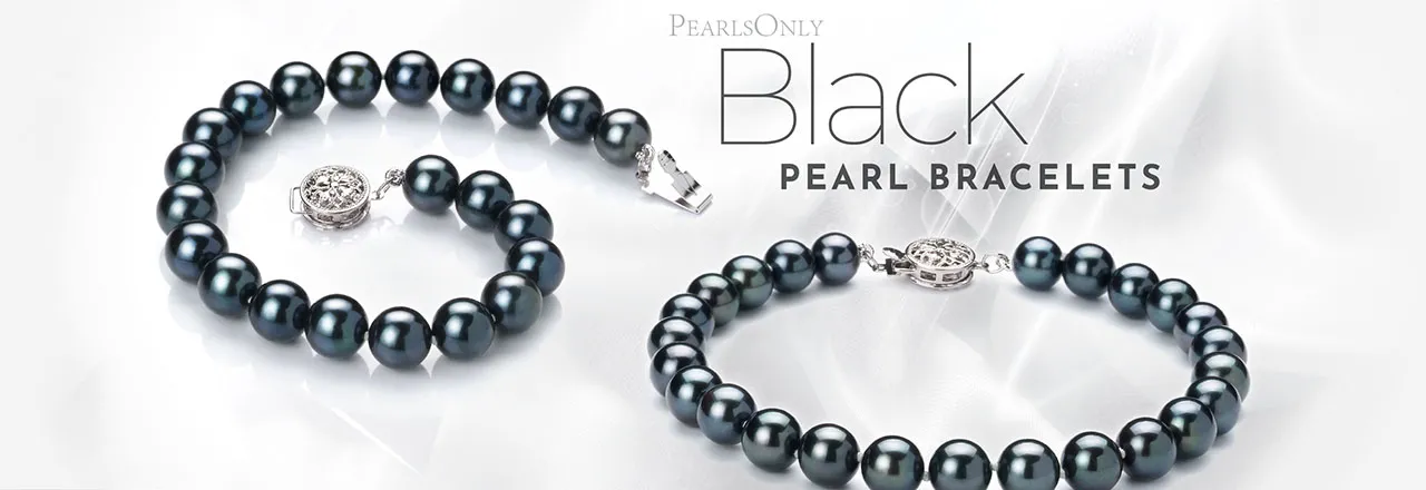 PearlsOnly Bracelets de perles noires