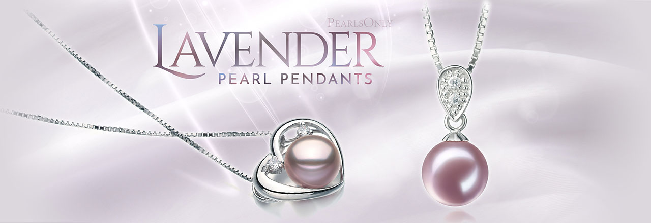 PearlsOnly Pendentifs en perles de lavande