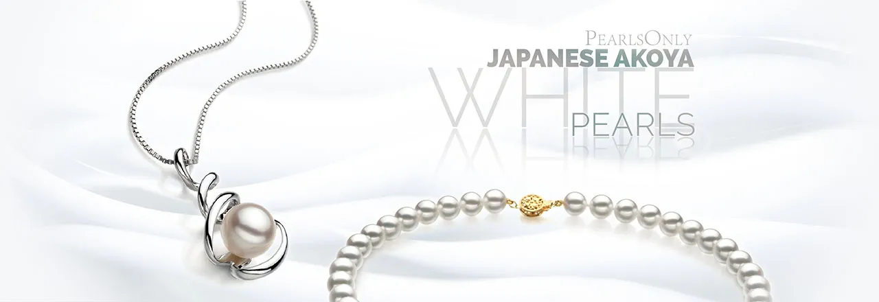 PearlsOnly Perles d'Akoya japonaises blanches