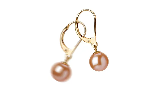 View Boucles d'oreilles de perles d'eau douce roses collection